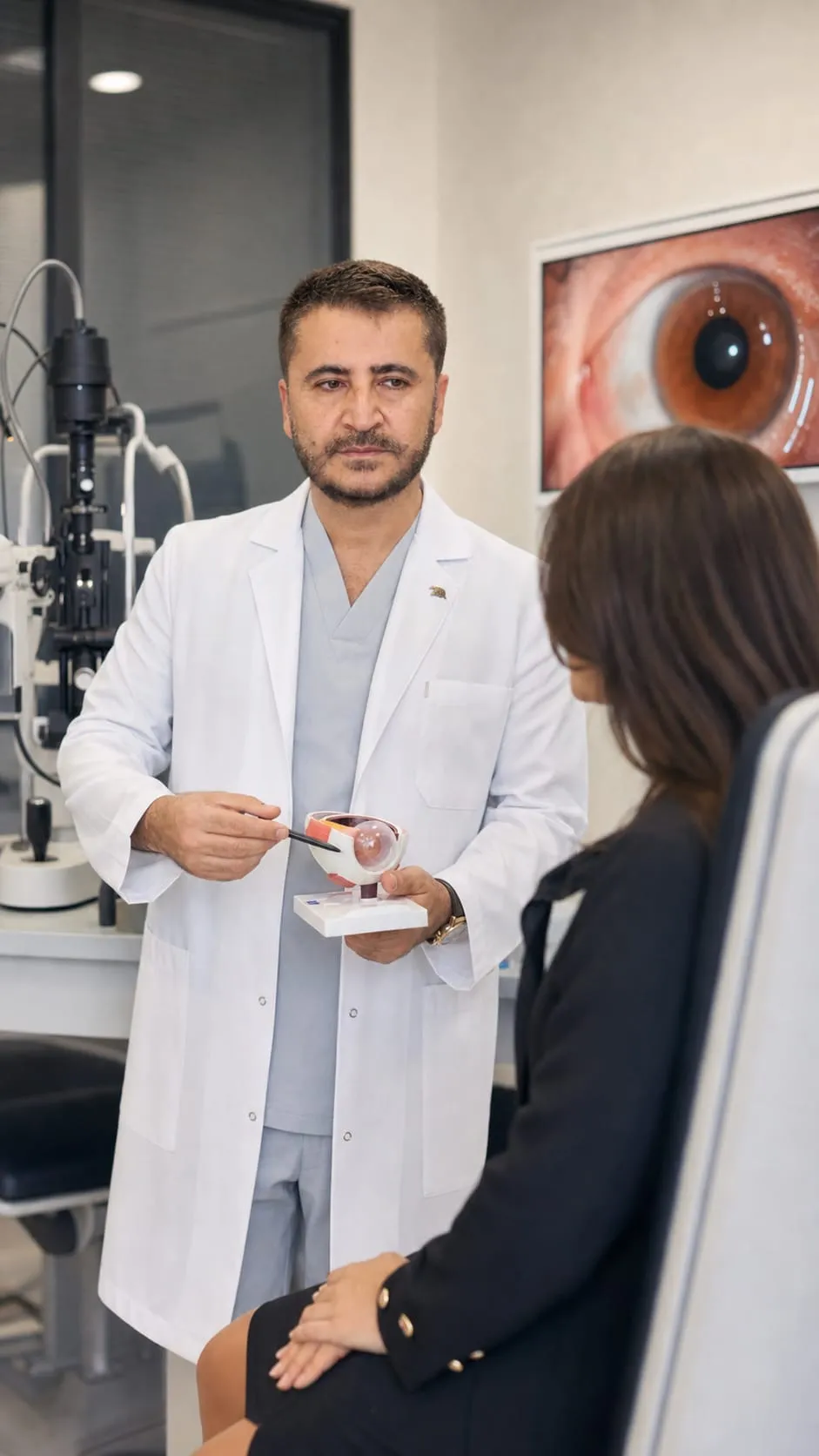 Gelişmiş teknolojili hasta konsültasyon odası